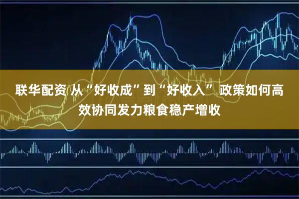 联华配资 从“好收成”到“好收入” 政策如何高效协同发力粮食稳产增收